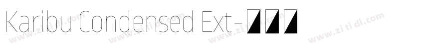 Karibu Condensed Ext字体转换